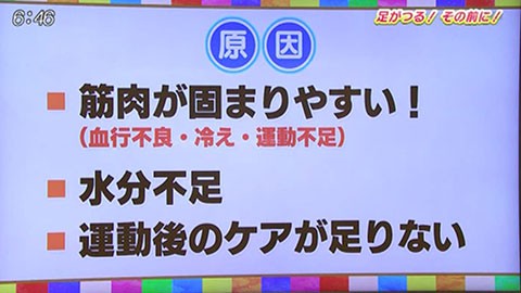 指 が の 予防 足 つる