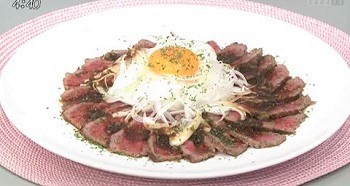 ローストビーフと新タマネギのスライス 絶品ソースでおもてなしー 旬菜おかず 1らいぶ 番組コーナー かちかちプレス