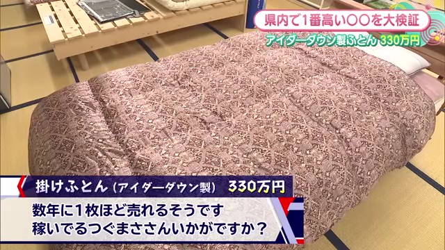 佐賀県で一番高い掛け布団は330万円？驚きの価格の理由とは