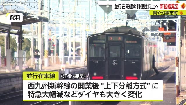 並行在来線の利便性向上へ改善策を検討 西九州新幹線開業で特急が大幅減 【佐賀県】
