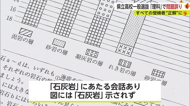 県立高校一般選抜 7日の理科の問題に誤り 全ての受験者を正解に 【佐賀県】