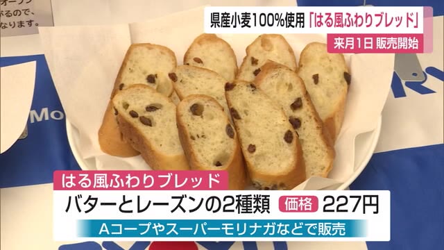 県産小麦を100%使用ソフトフランスパン「はる風ふわりブレッド」 5月から販売開始【佐賀県】