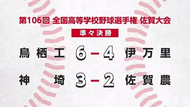 夏の高校野球佐賀大会 準々決勝2試合　鳥栖工業ベスト4に1番のり【佐賀県】