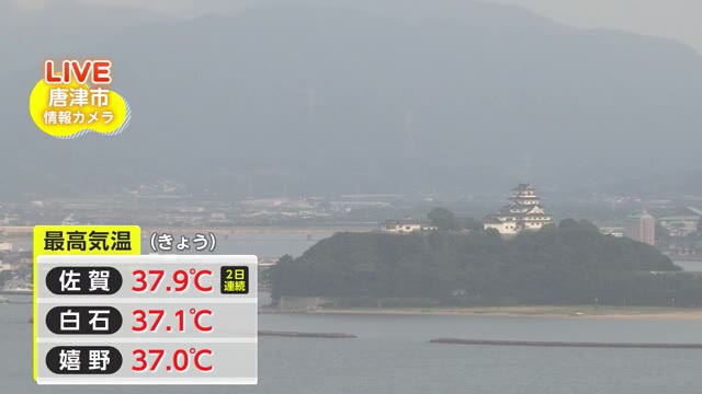 佐賀市で37.9℃ 2日連続で38℃に迫る猛暑に【佐賀県】