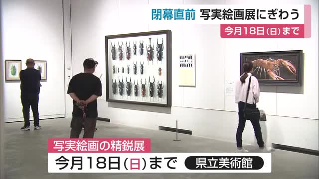 閉幕直前 写実絵画の精鋭展 にぎわう 鑑賞は平日がゆっくりと【佐賀県】