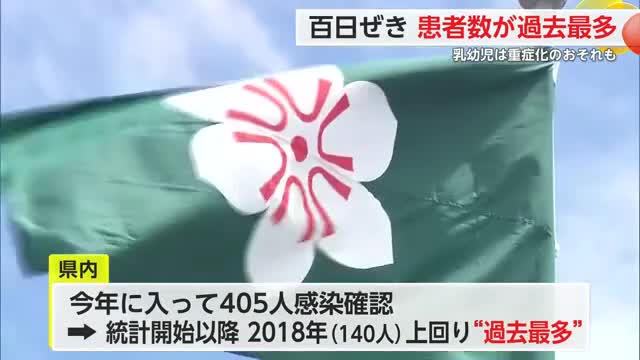 百日ぜき 患者数が過去最多 乳幼児は重症化のおそれも【佐賀県】