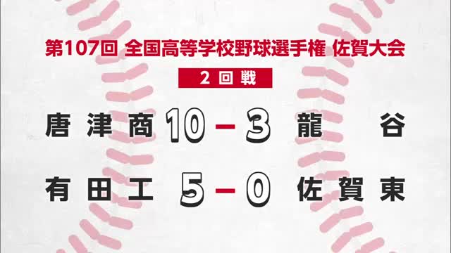 高校野球佐賀大会3日目 佐賀農業が3回戦に駒進める 唐津商業と有田工も勝利【佐賀県】