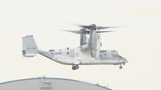 【速報】オスプレイ　佐賀駐屯地に１機着陸