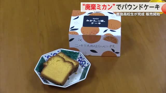 “廃棄ミカン”でパウンドケーキ 鹿島高校生が完成 販売開始【佐賀県】