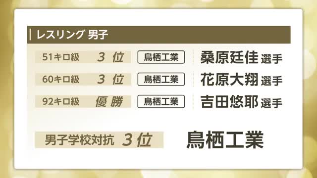インターハイ レスリング・鳥栖工業の吉田悠耶選手が優勝【佐賀県】