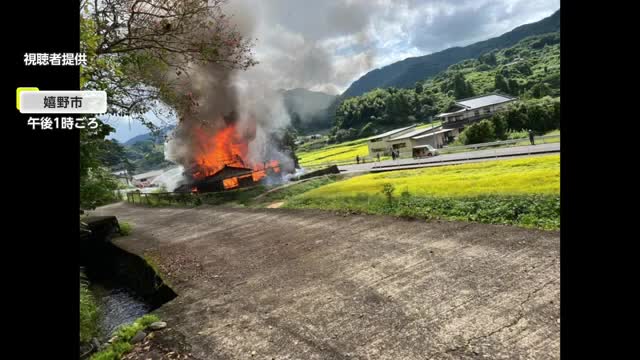 嬉野市で住宅焼ける火事 住人の男性が搬送【佐賀県】
