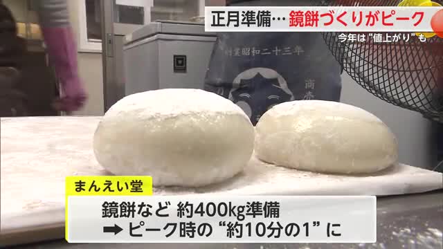 ”もち米価格高騰”で販売価格引き上げ 正月に向け餅づくりピーク迎える 【佐賀県】