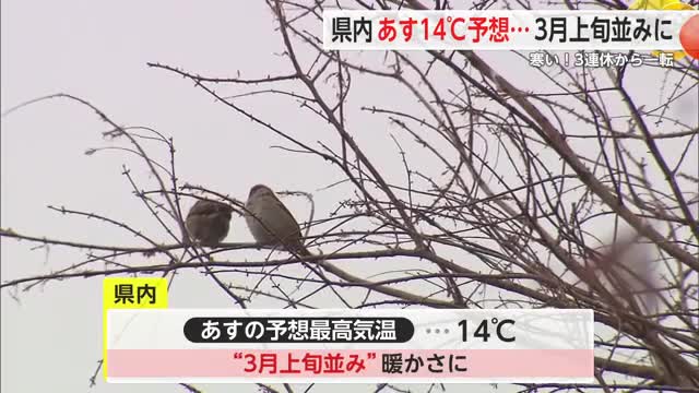 寒かった3連休から一転…今週は3月上旬並みの暖かさに【佐賀県】